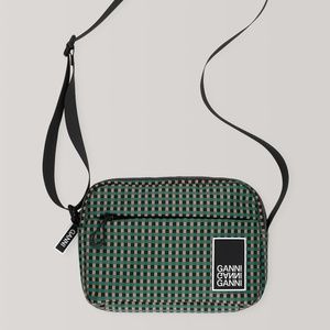 GANNI Recycled Tech Fabric Festival Bag
